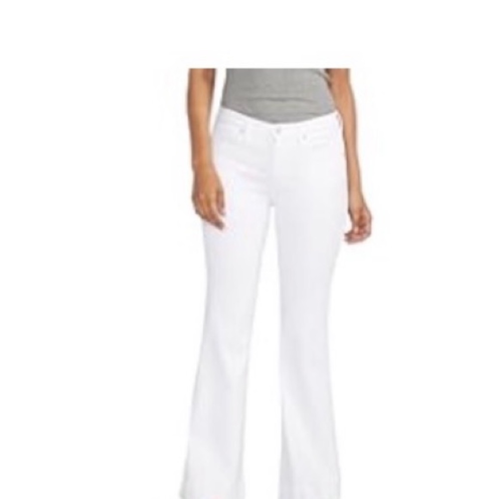 Women’s White Flared Jeans - Classic High-Rise Style